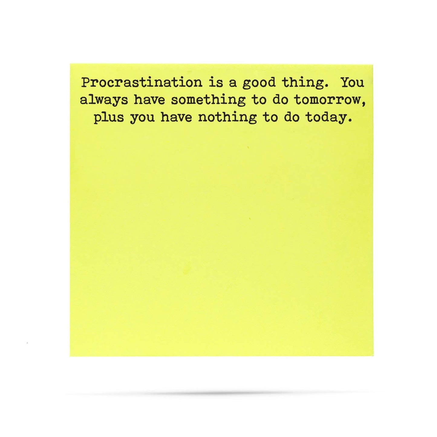 ellembee gift - Procrastination is a good thing |  sticky notes with sayings