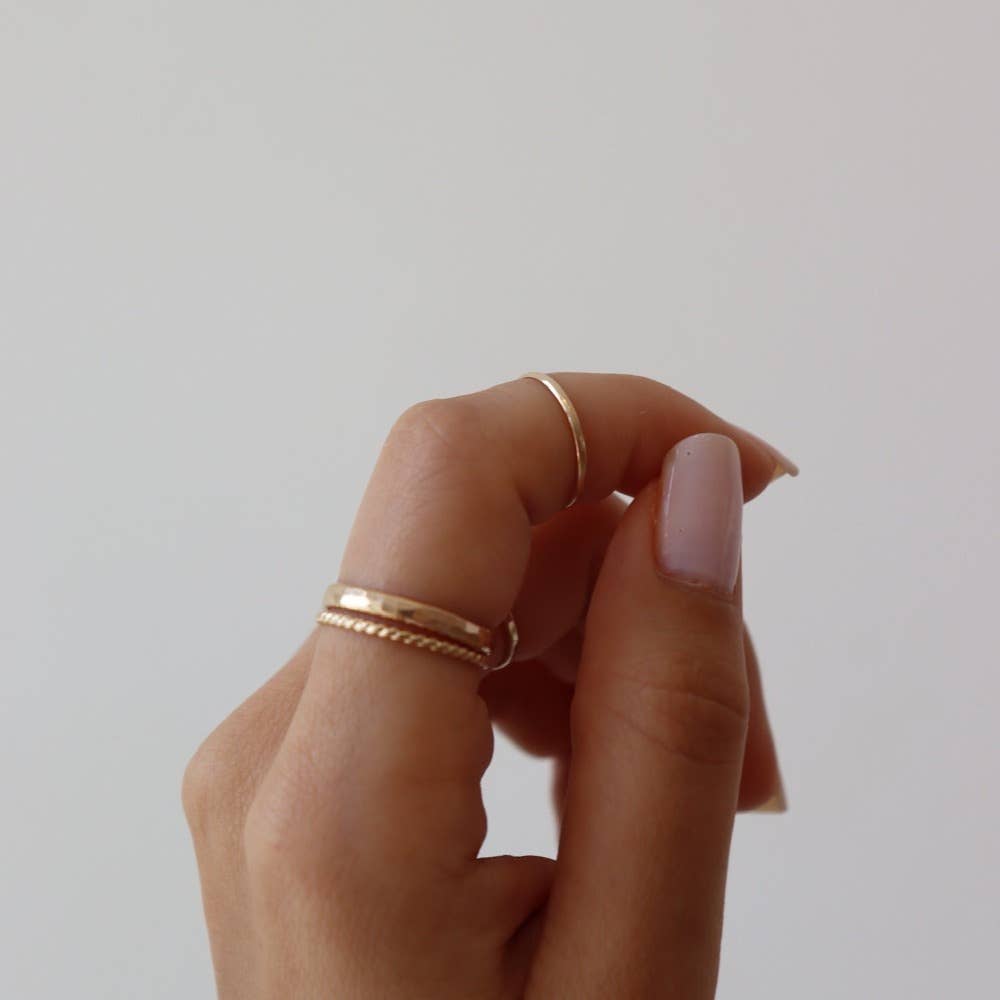 Minimal Midi Ring: 14k Gold Fill / 3