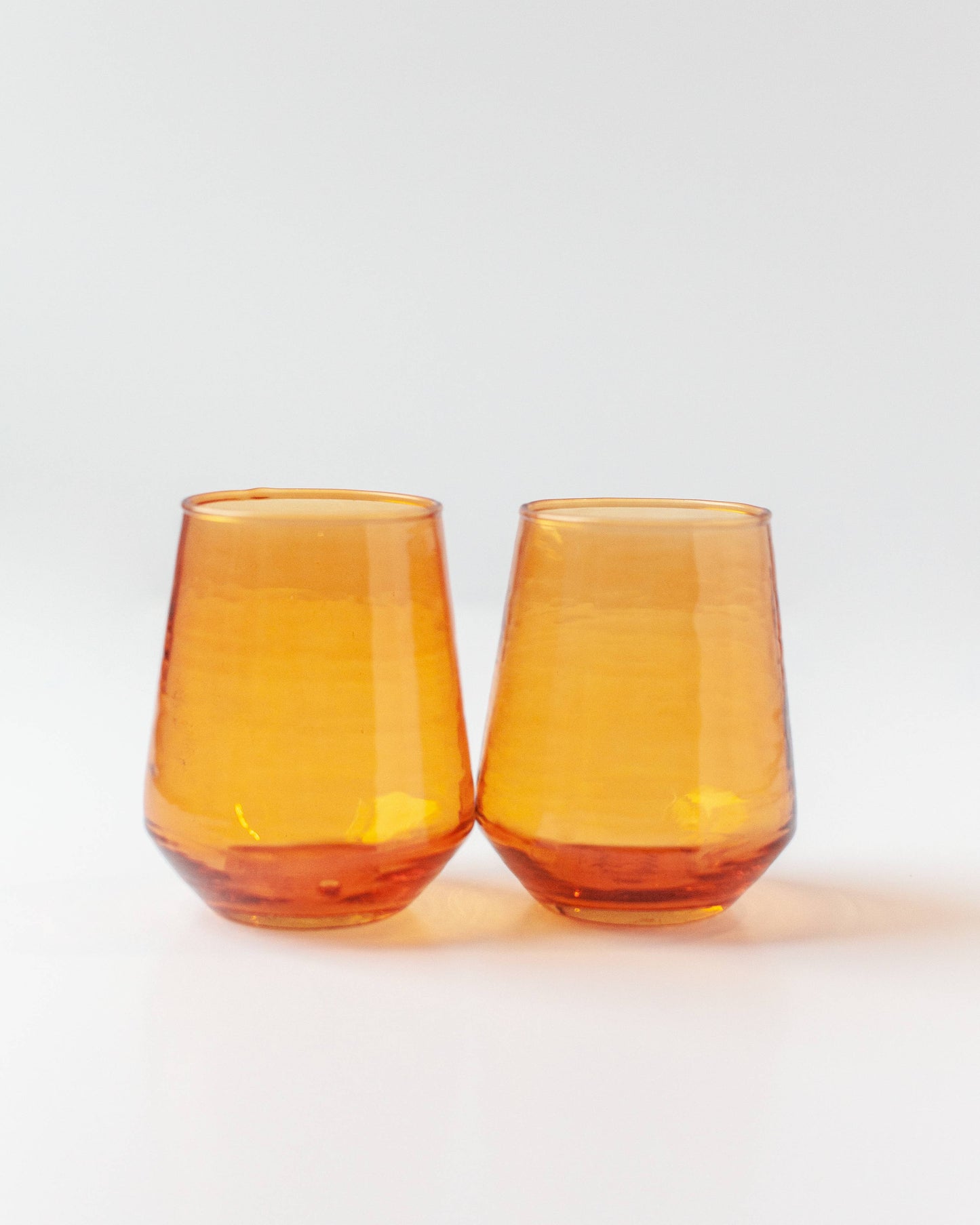 Creative Women - Handblown Hammered Glass Water Tumbler - assorted colors