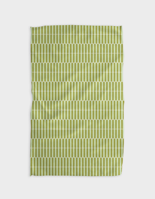 Geometry - Rideaux Vert Tea Towel