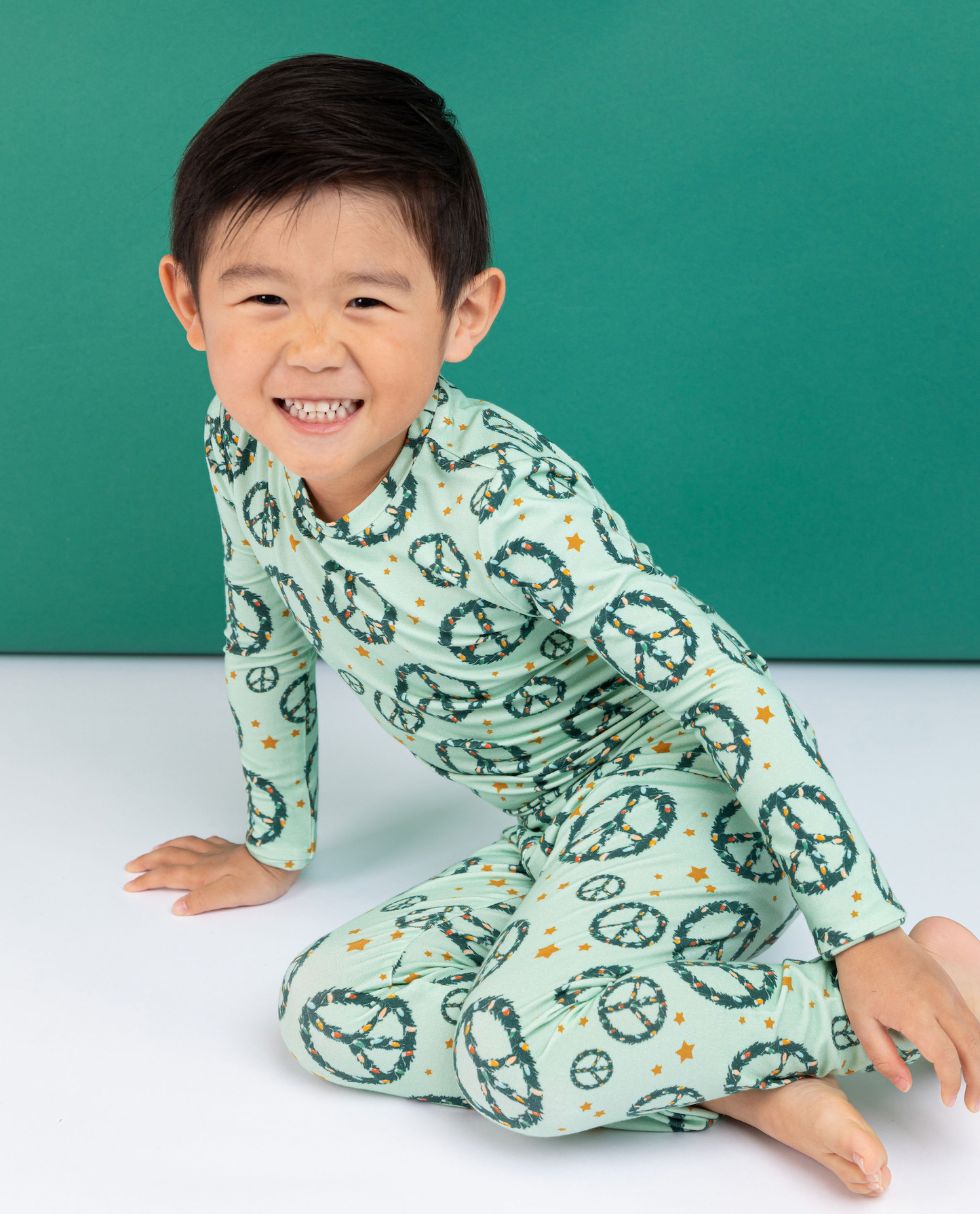 Bird & Bean® - Bamboo Christmas Pajamas - Peace + Joy