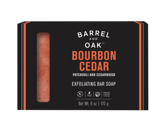 Gentlemen's Hardware - Exfoliating Soap Bar - Bourbon Cedar 6 oz