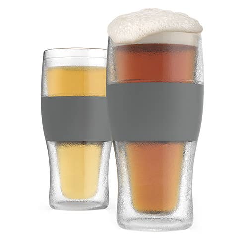 Beer FREEZE™ Cooling Cups in Gray (Set of 2) by HOST®