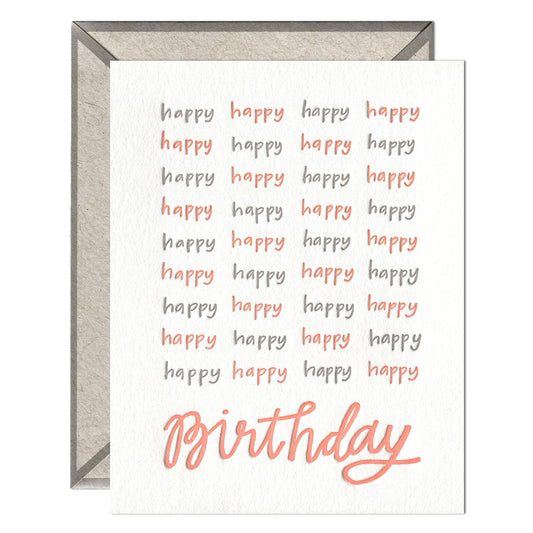 INK MEETS PAPER - Happy Happy Birthday - Birthday card