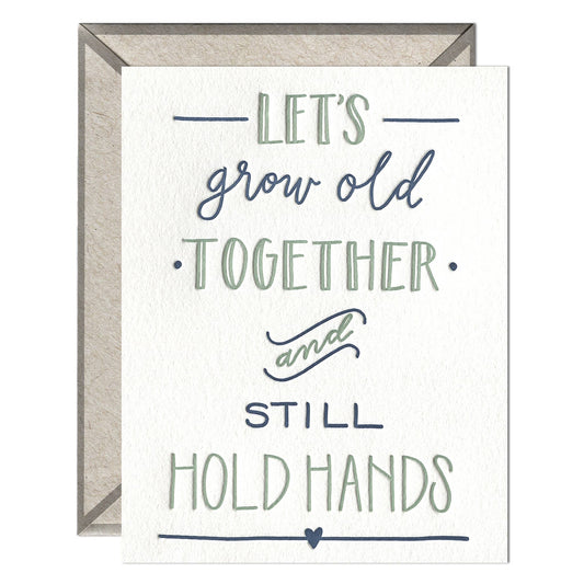 INK MEETS PAPER - Still Hold Hands - Love + Anniversary card
