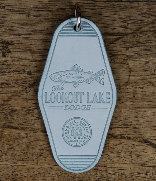 Good & Well Supply Co. - Lookout Lake Lodge Leather Motel Key Tag