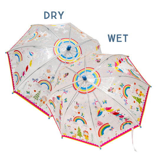 Floss and Rock - Rainbow Fairy Transparent Color Changing Umbrella