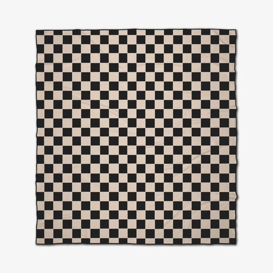 Geometry - Classic Checker Beach Blanket