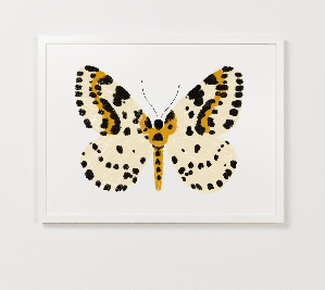 Clementine Kids - Yellow Butterfly Art