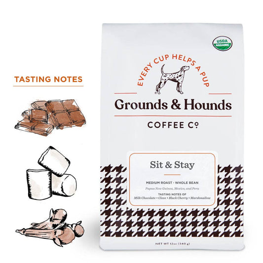Grounds & Hounds Coffee Co. - Sit & Stay™ Medium-Dark Roast Blend Coffee