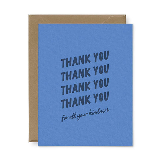 Ruff House Print Shop - Thank You x4 Greeting Card: Box of 6