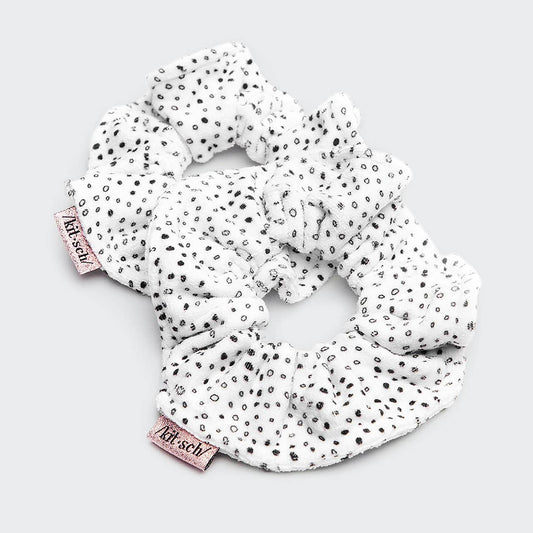 KITSCH - Towel Scrunchie 2 Pack - Micro Dot