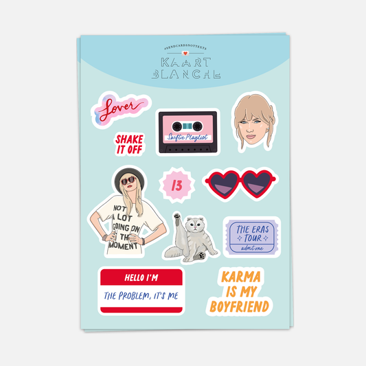 Kaart Blanche - Taylor Swift Sticker Sheet