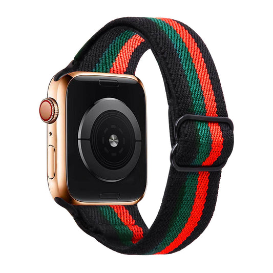 ShopTrendsNow - Striped Nautical Nylon Elastic Band for Apple Watch
