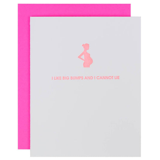 Chez Gagné - I Like Big Bumps - New Baby Letterpress Card