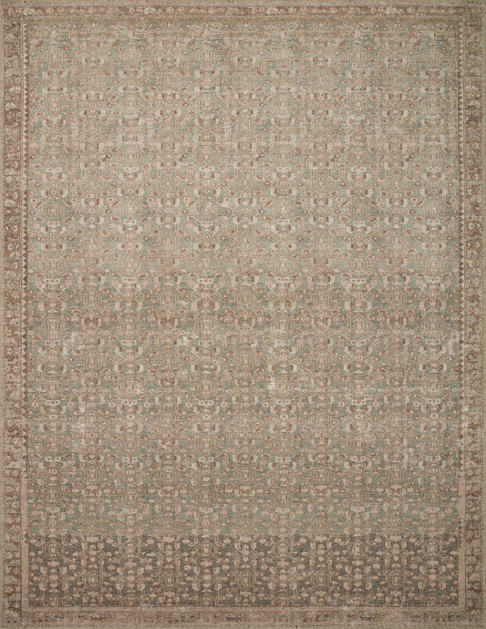 Loloi rug - Aubrey Sage/Bark 8'3" x 11'3" (on floor)