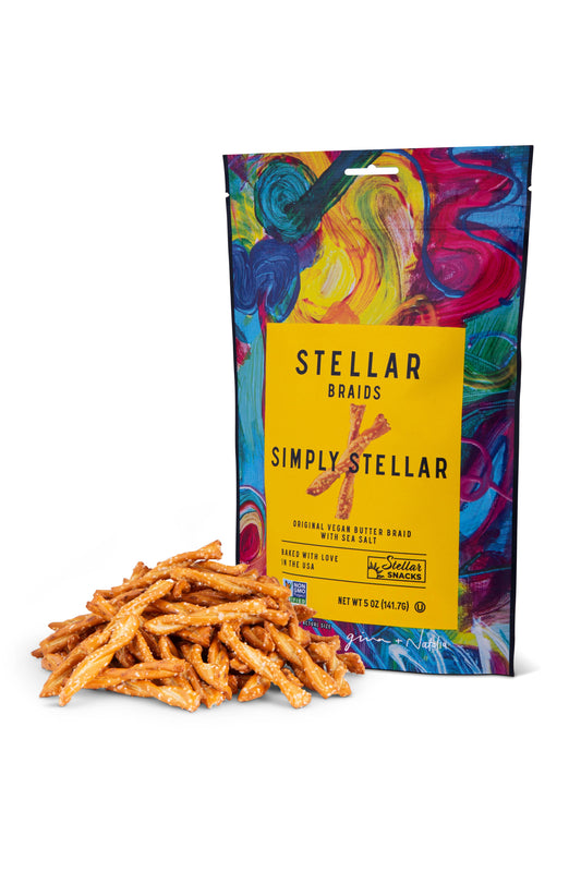 Stellar Snacks - Stellar Pretzel Braids - Simply Stellar - 5oz