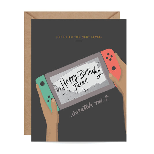 Inklings Paperie - Next Level Scratch-off Birthday Card