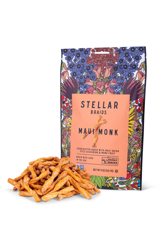 Stellar Snacks - Stellar Pretzel Braids - Maui Monk - 5oz