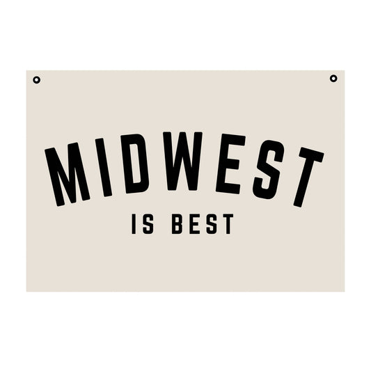 Red Barn Canvas - Midwest Is Best