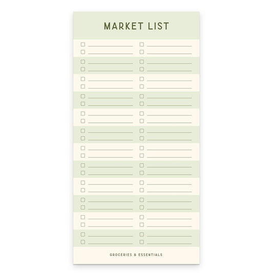 Ruff House Print Shop - Striped Market List