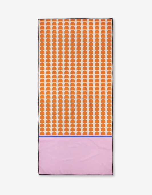 Geometry - Pink Illusion Beach Towel