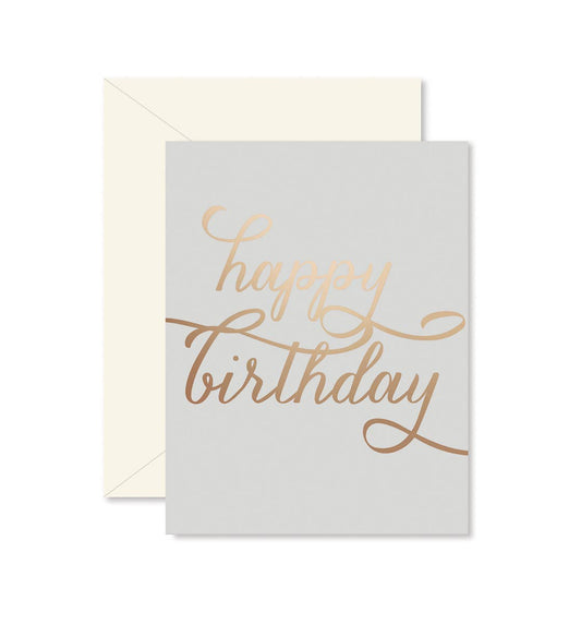 Copper Birthday Greeting Card