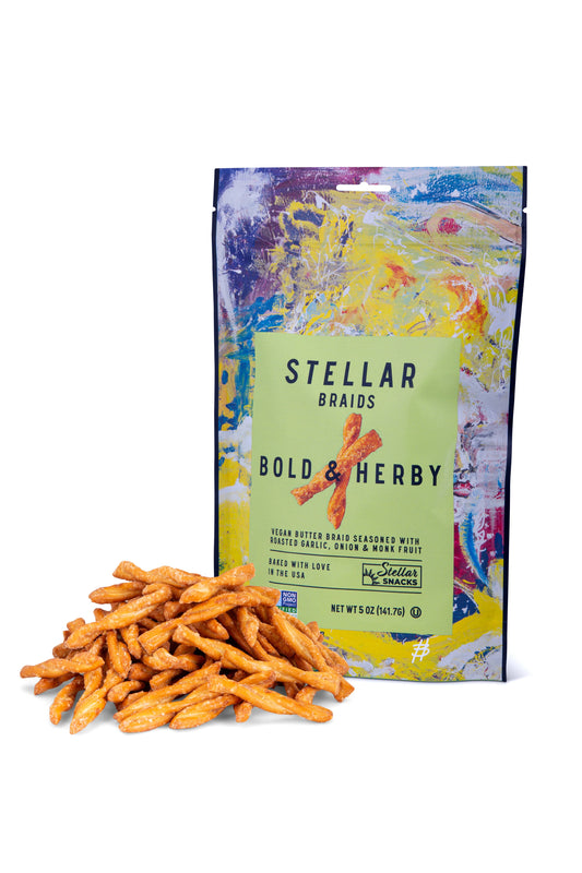 Stellar Snacks - Stellar Pretzel Braids - Bold & Herby - 5oz