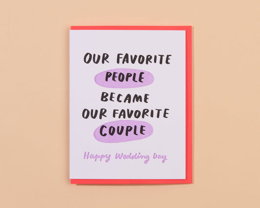 And Here We Are - Favorite Couple Card