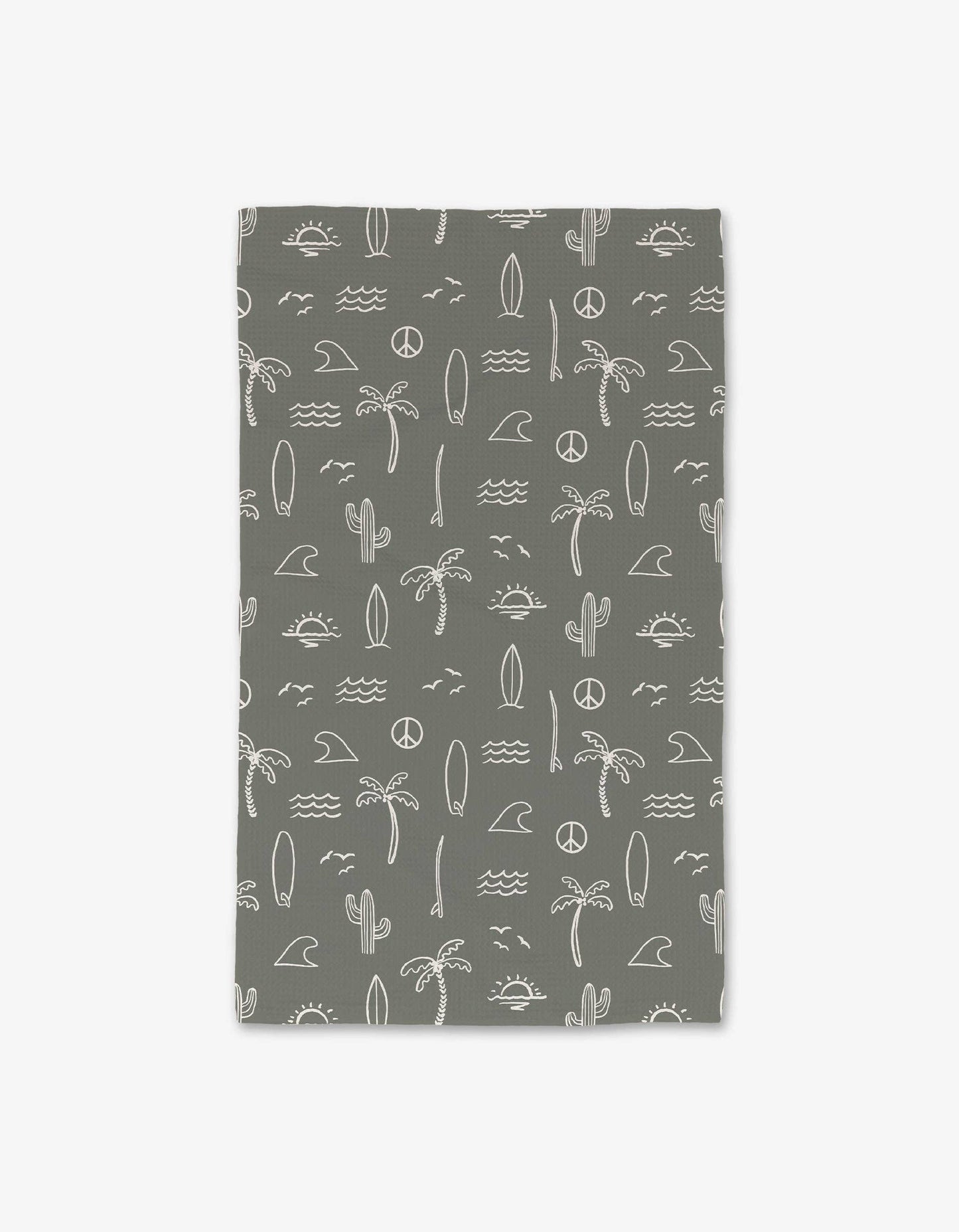 Geometry - Green Summer Vibes Luxe Hand Towel