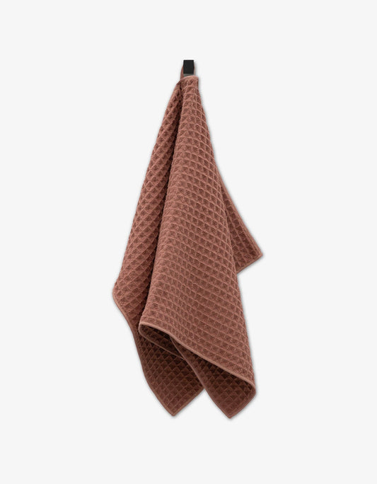 Geometry - Dusty Rose Waffle Hand Towel