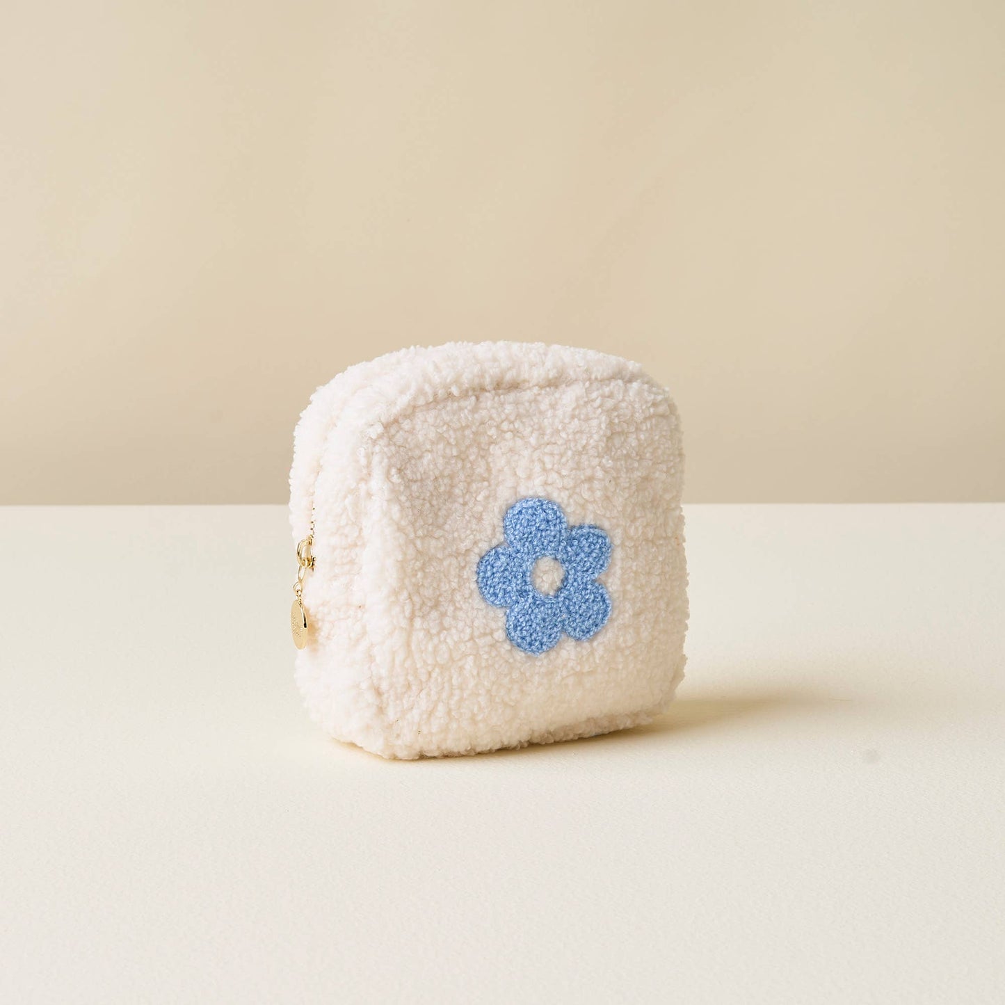 The Darling Effect - Teddy Pouch-Square Flower Blue