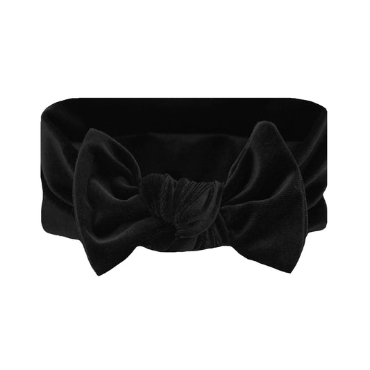 Lou Lou & Company - Velvet - Black Knot Headband