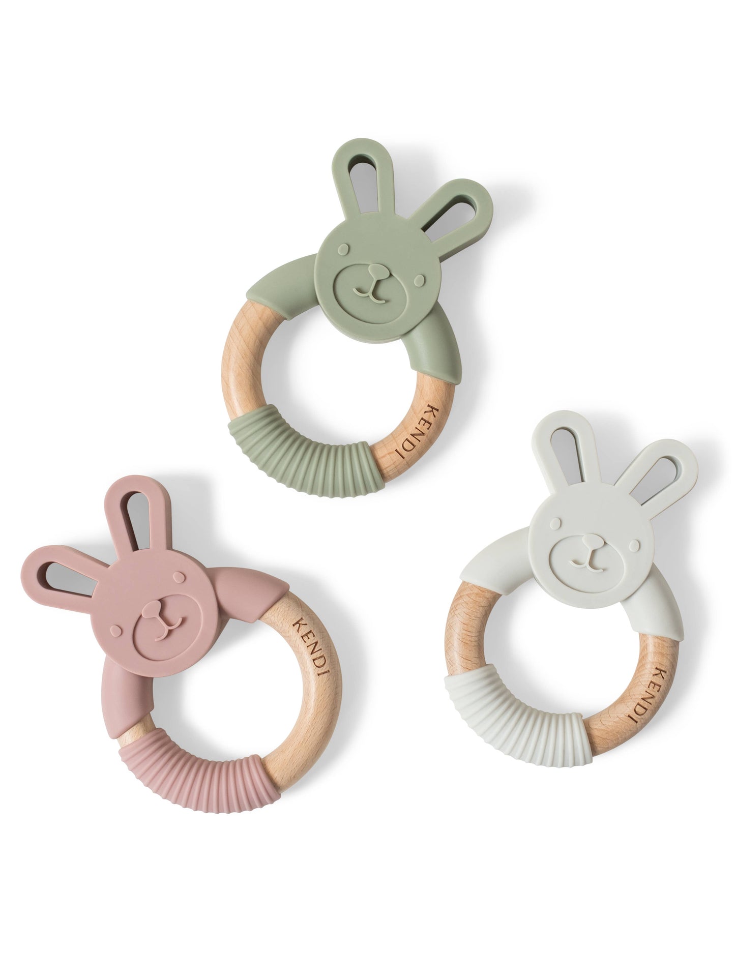 Colored Organics - Baby Bunny Teether - Pink