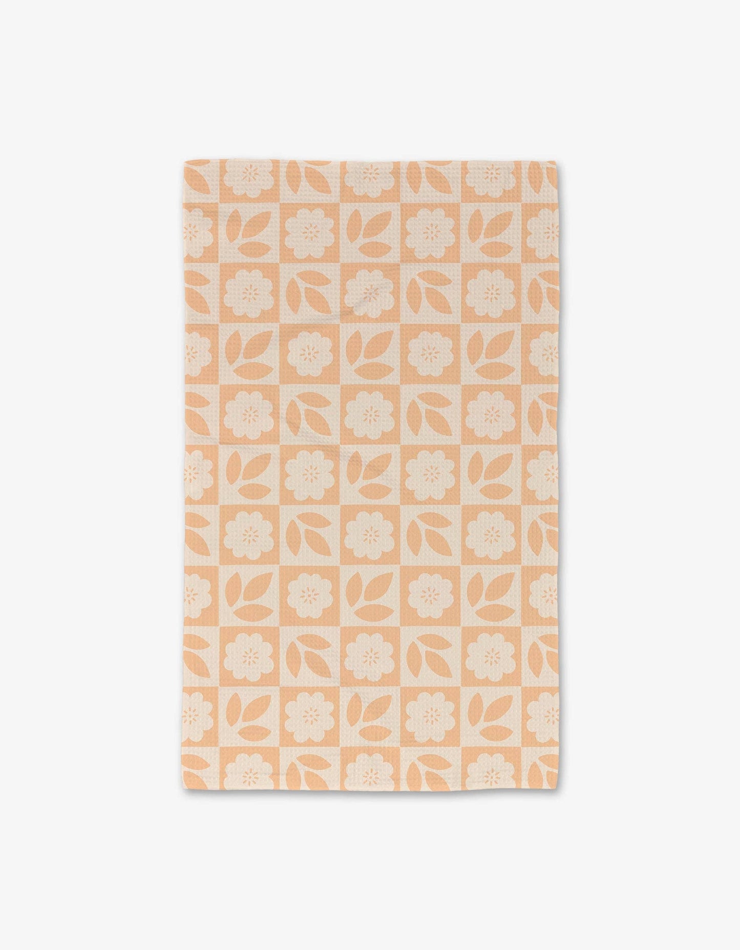 Geometry - Floral Checkerboard Luxe Hand Towel