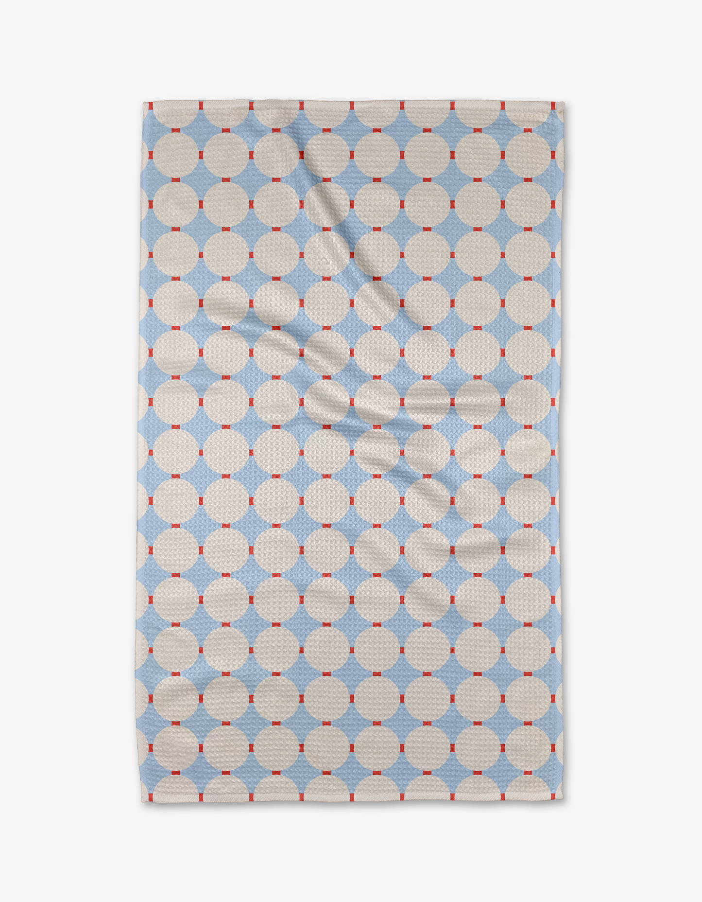 Geometry - Mist Blue Oasis Tea Towel