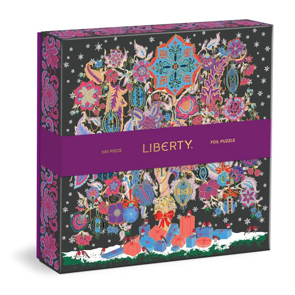 Chronicle Books - Liberty Christmas Tree of Life 500 Piece Foil Puzzle