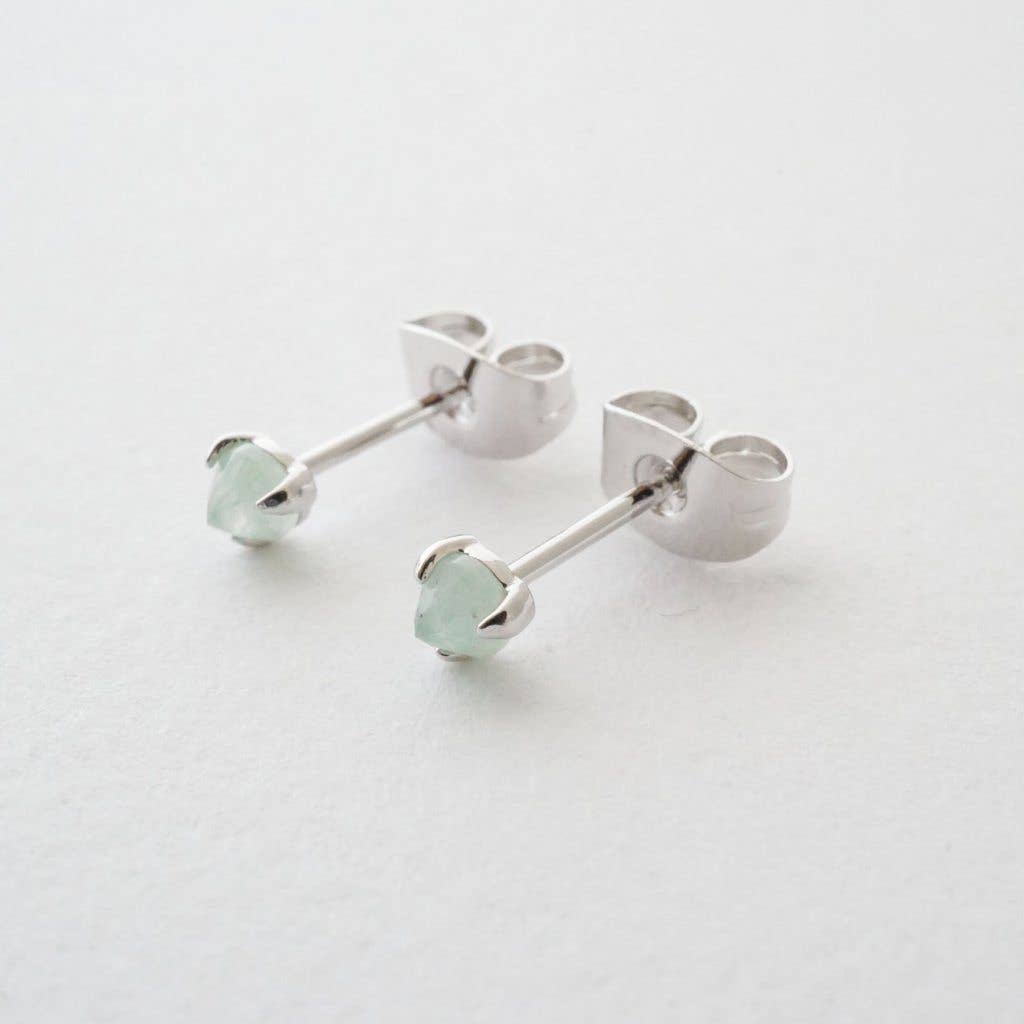 Honeycat Jewelry - Jade Point Solitaire Studs