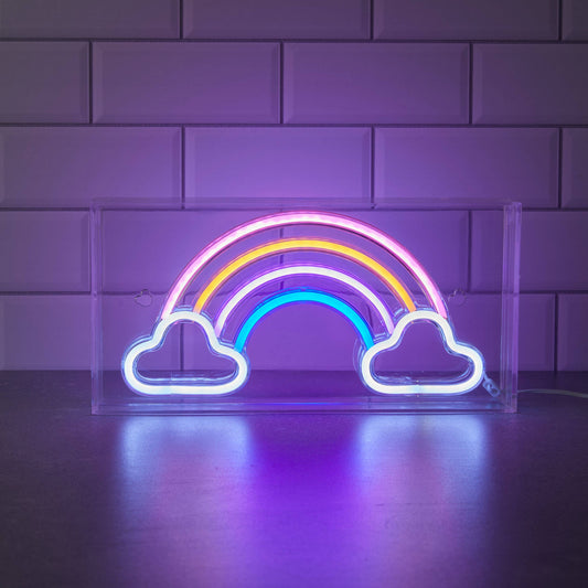 Trend Tech Brands - Neon Art Desktop & Wall Signs-Rainbow