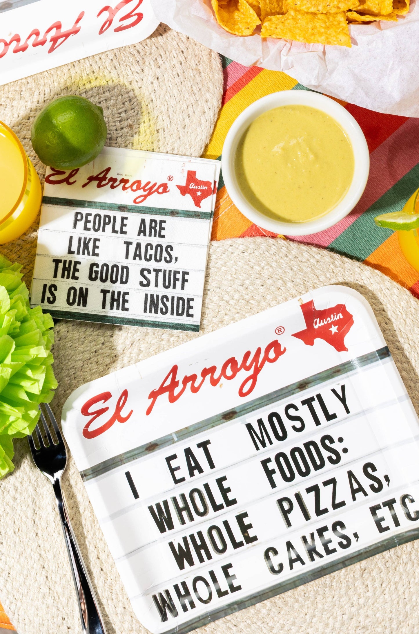 El Arroyo - Party Plates (Pack of 12) - Whole Foods