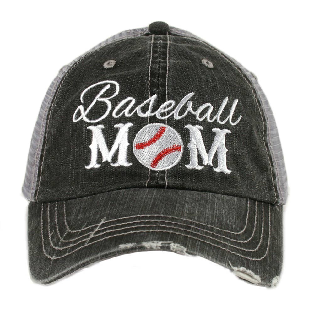 Katydid - Baseball Mom Distressed Cotton Hat
