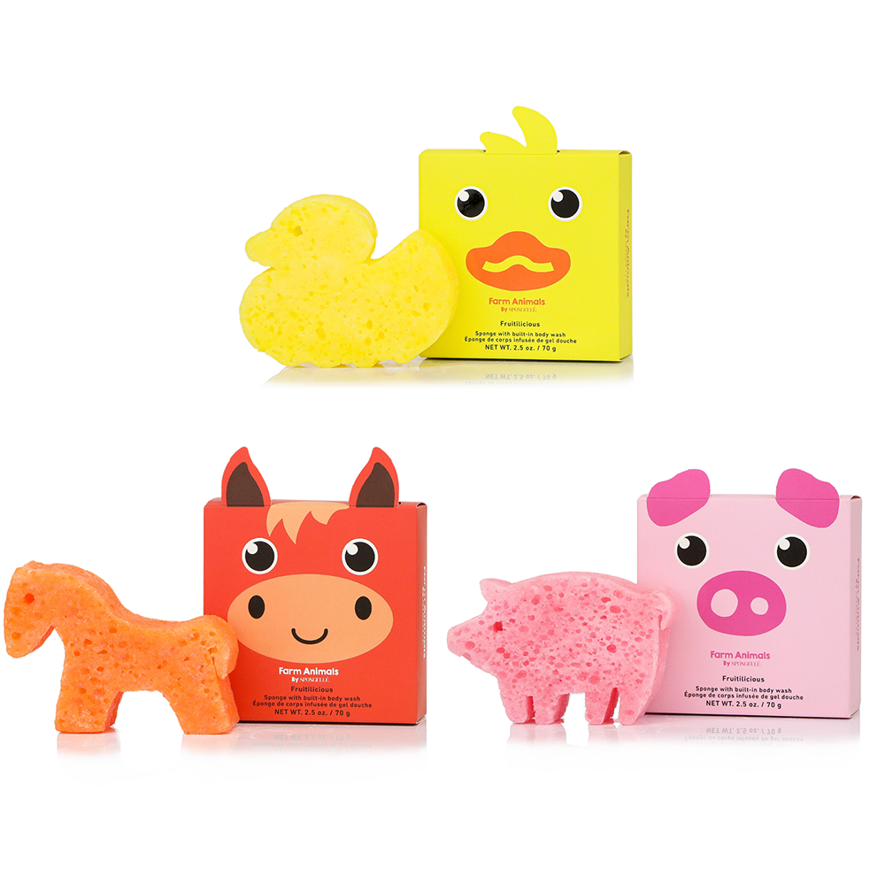 Spongellé - Farm Animals Assorted Animals