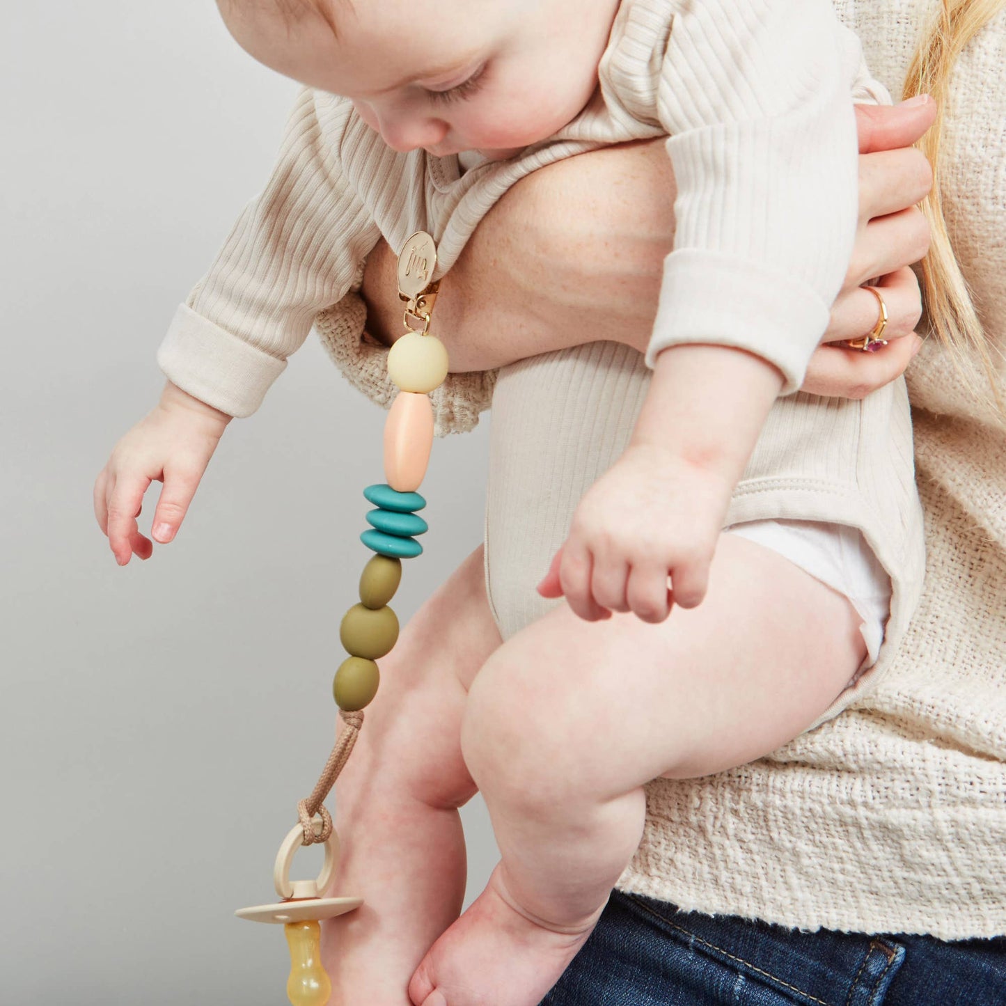 January Moon - Dewdrop Pacifier Clip