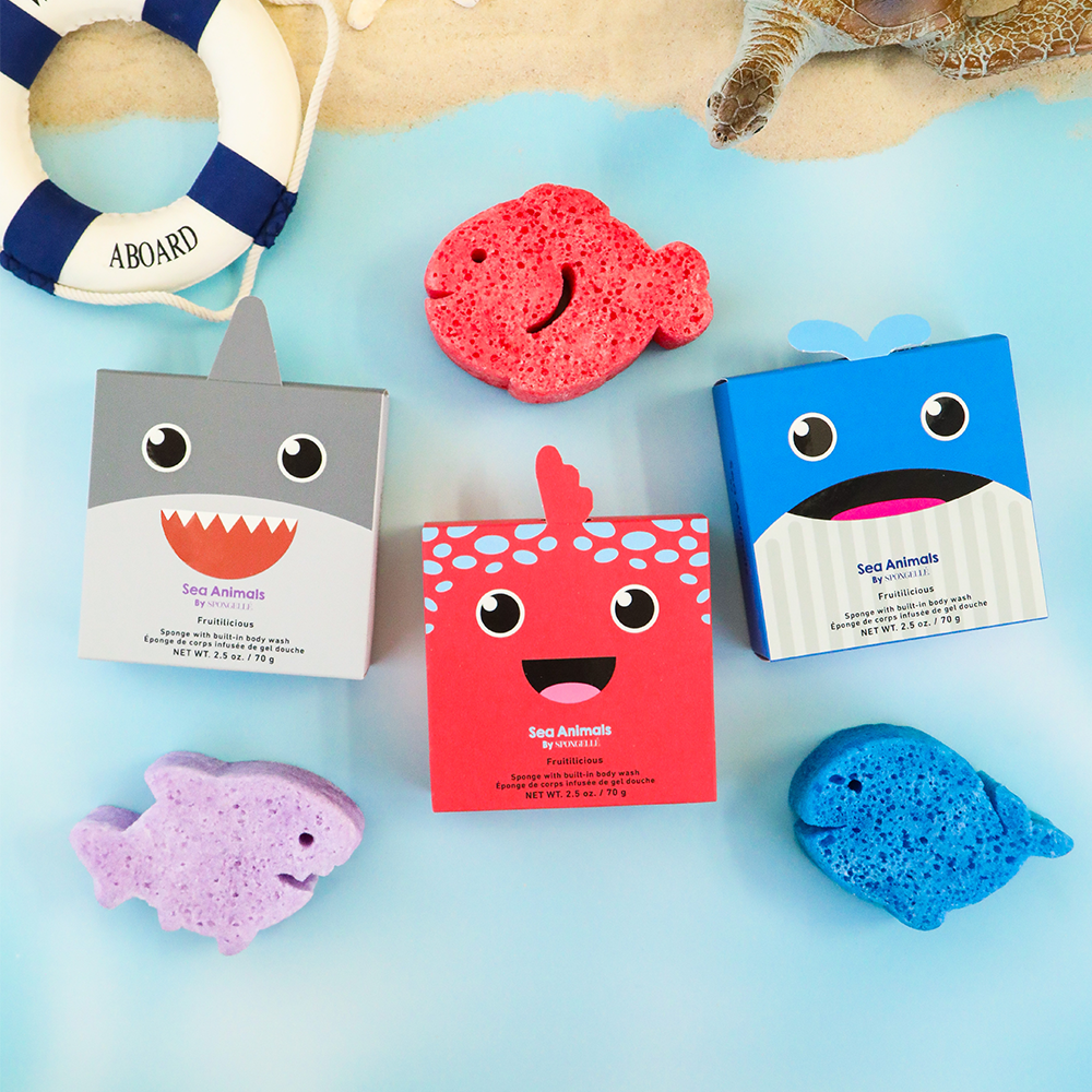 Spongellé - Sea Animals Assorted for Kids & Baby