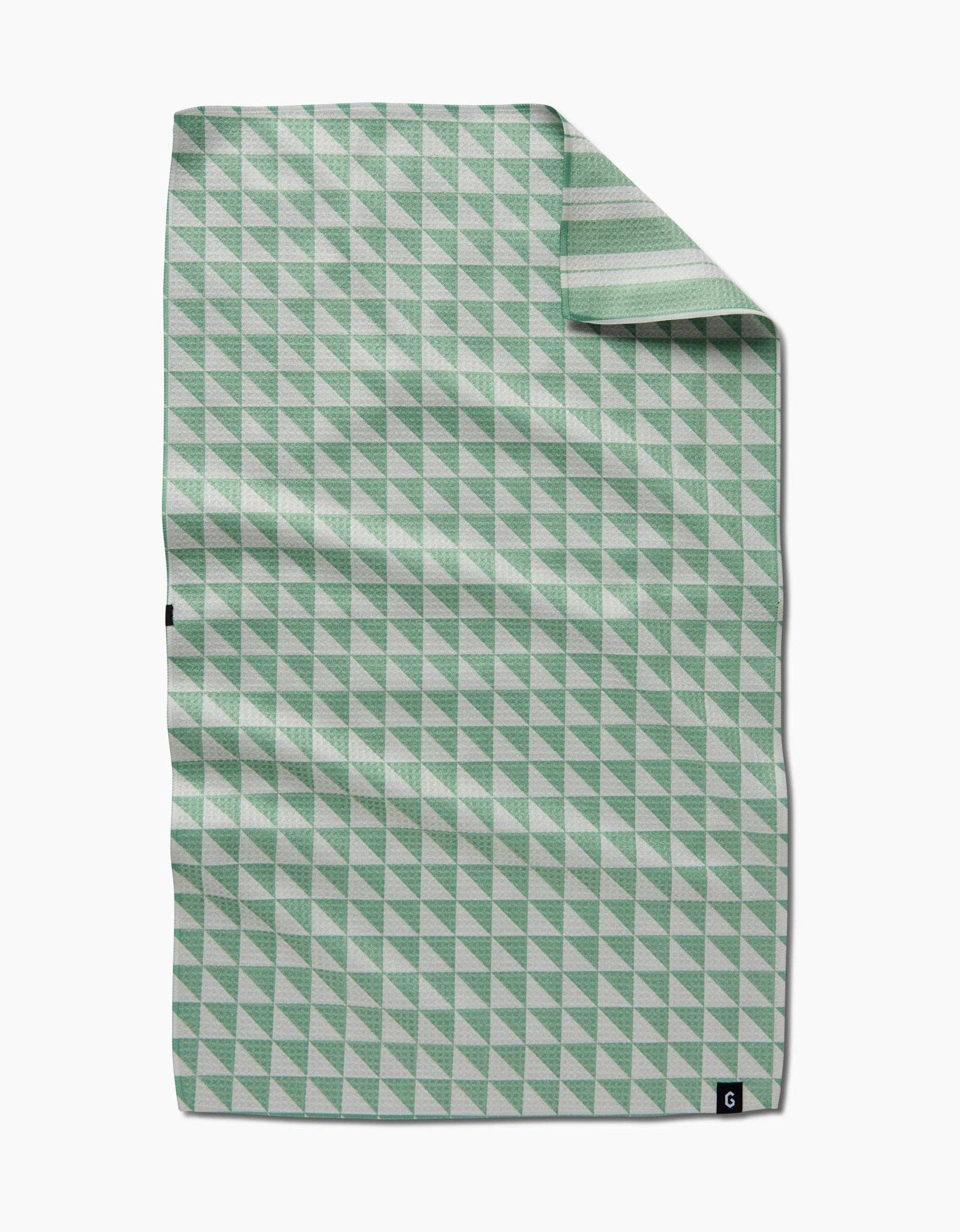 Geometry - Pistachio Double Sided Tea Towel