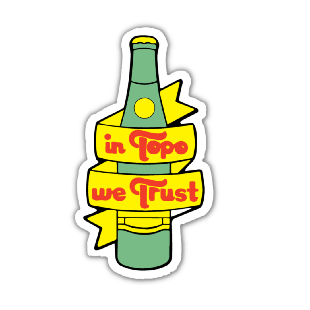 inviting affairs paperie - In Topo We Trust Sticker