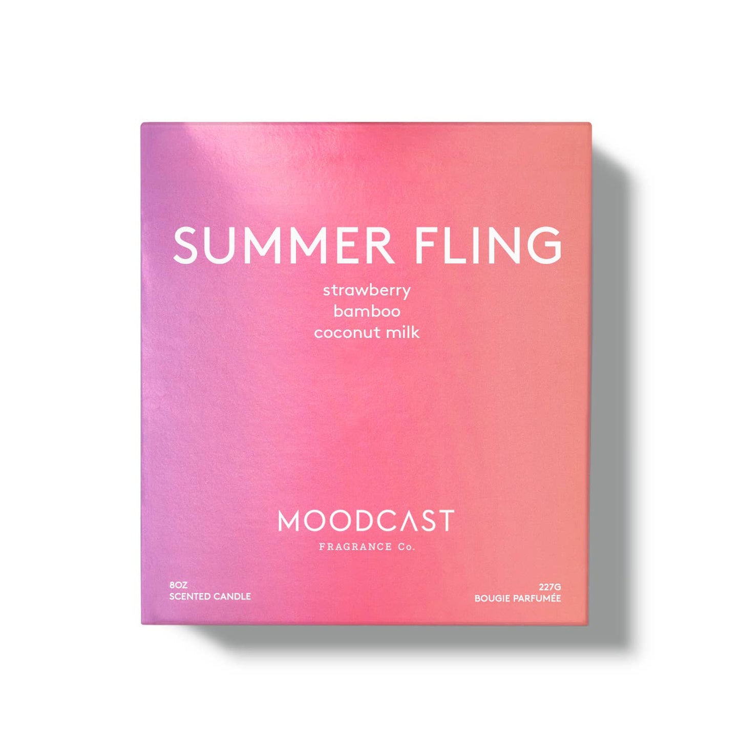 Moodcast Fragrance Co. - Summer Fling - Iridescent 8oz Coconut Wax Candle