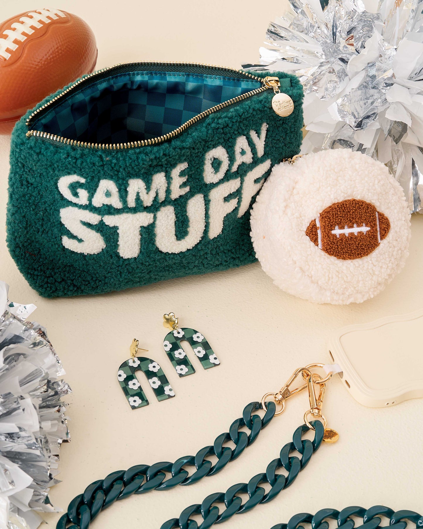 The Darling Effect - Circle Teddy Pouch-Football