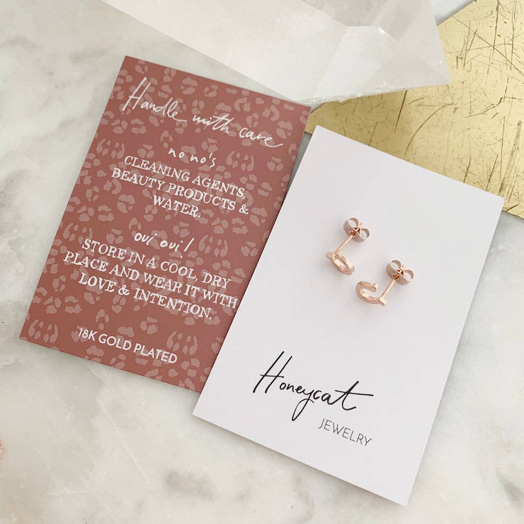 Honeycat Jewelry - Horseshoe Studs