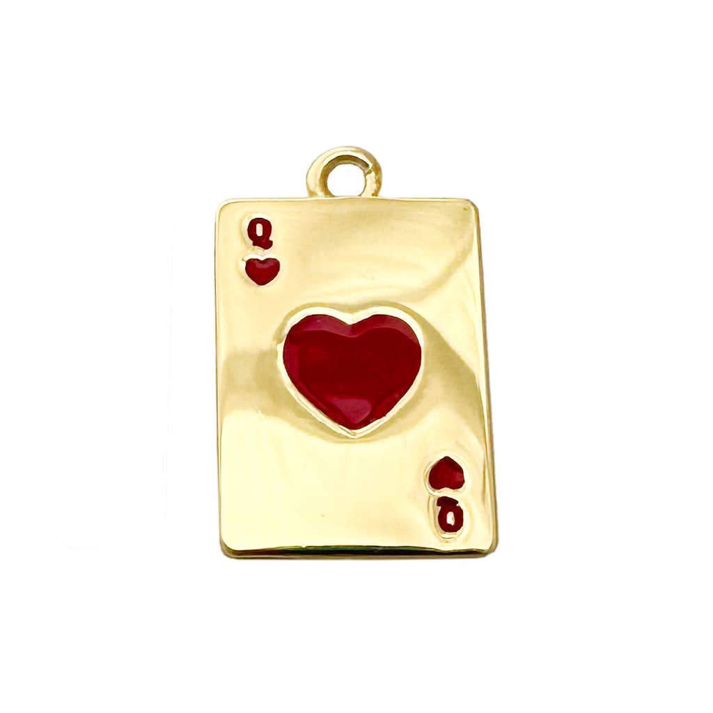 Honeycat Jewelry - Queen of Hearts Playing Card Charm (for charm bar!)